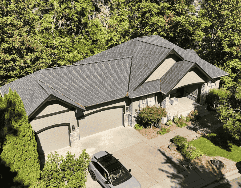 Commercial roofing system installed on Springfield Oregon building by Pressure Point Roofing Eugene LLC