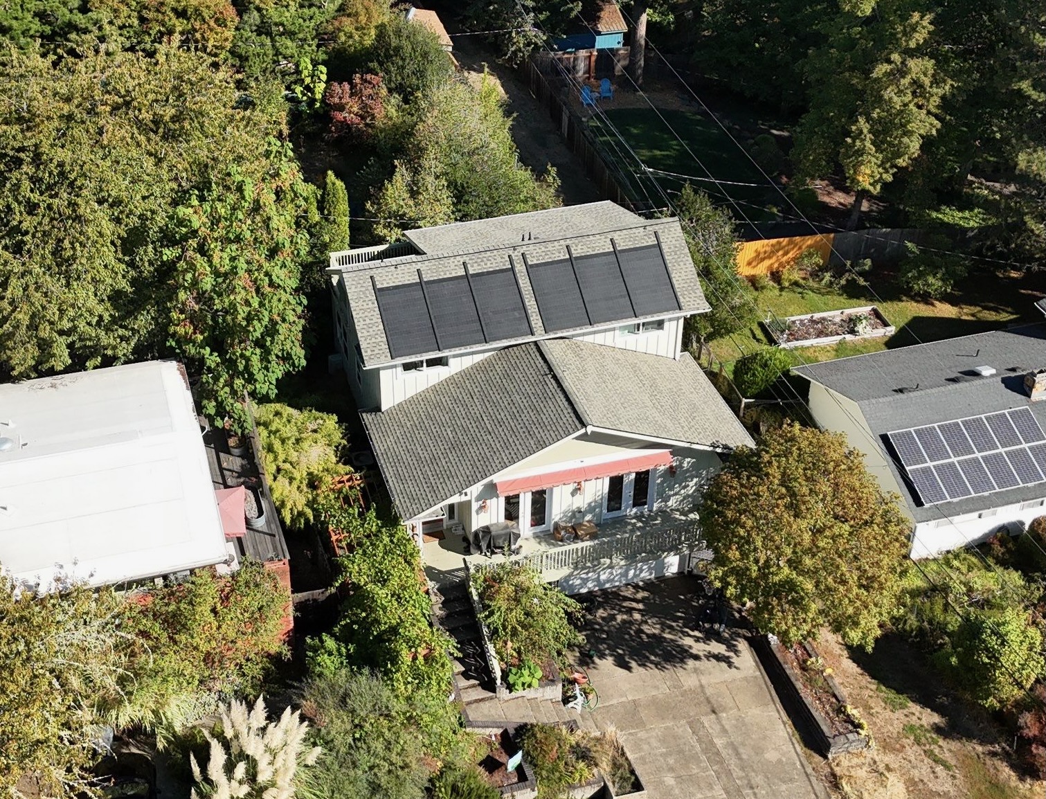 Expert Pressure Point Roofing Eugene, LLC. technician inspecting roof damage to ensure thorough and reliable repair in Junction City OR